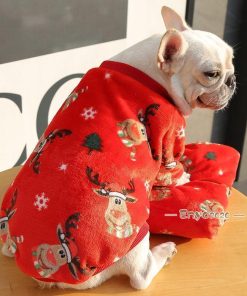 犬の服 秋冬 ドッグウェア 犬服 裏起毛 ヒョウ柄 暖かい 防寒 もこもこ クリスマス 可愛い ペットパジャマ ギフト 犬用品 犬洋服 プレゼント * 犬の服