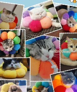 エリザベスカラー ソフトタイプ 猫用 猫用品 猫グッズ 犬用 犬用品 犬グッズ ペット用品 エリザベス ドーナツ 布製 かわいい間 花 クッション * 猫の服