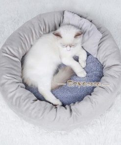 猫ベッド ネコ 可愛い かわいい ふかふか 丸型ベッド ふわふわ ねこ クッション 猫ベット ハウス ペット ペットベッド 犬猫用 * ベッド、クッション