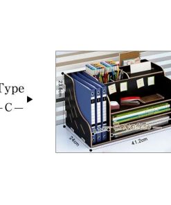 卓上 文具収納 ファイルボックス オフィス 卓上ケース 小物入れ ドキュメントスタンド 机収納ケース 分類 学校 書類棚 書類ケース ボックスファイル * 書類ケース、図面ケース