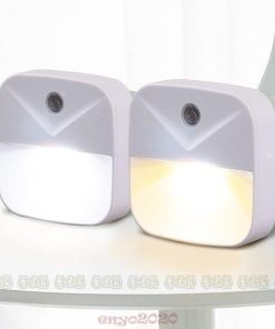 LEDナイトライト足元灯 テーブルライト コンセント 明暗センサー 暖色眩しくない 4個セット 寝室/階段/廊下/浴室/暗い部屋等に適用 常夜灯 フットライト * フットライト、足元灯