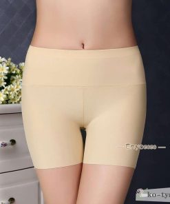 ペチコート冷感涼しい夏ハイウエストペチパンツレディースショートパンツ3分丈安全パンツ春夏美尻ショーツ無地インナー透け防止下着伸縮性 * ペチコート