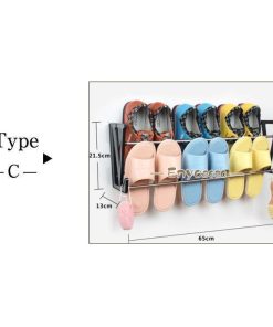 玄関 スリッパラック 便利グッズ ドア バスルーム 省スペース ラック シューズホルダー 壁 スリッパ収納 靴収納 スリッパホルダー おしゃれ * スリッパラック、スタンド