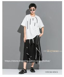 半袖 トップス＆スカート カットソー Tシャツ 個性的 セットアップ ロングスカート レディース ゆったり トップス 綿 * セットアップ