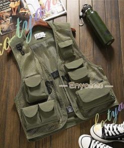 メンズ 多機能ベスト アウトドアベスト 作業服 春 新作ベスト 大 夏 登山旅行 登山 大 撮影 お釣り * 前開き