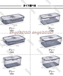 キッチン 収納ケース 冷蔵庫収納ケース 食品保存容器 野菜 果物収納 冷蔵庫 整理 整頓 蓋付き 通気穴付き ボックス ストッカー 日付スケール付き 水切り * 食品保存容器