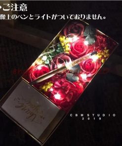 母の日 石鹸花 アレンジメント ソープフラワー 結婚祝い バレンタイン ボックス 造花 ホワイトデー ギフト お返し ボックスフラワー * 花束、アレンジメント