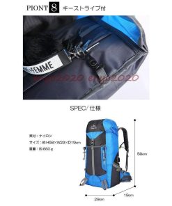 登山リュック バックパック レディース USBポート 登山リュック 登山バッグ 45L メンズ 防災リュック リュック 撥水 * バックパック、ザック