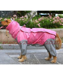 犬用レインコート 犬用 防水 レインコート 雨天対策 中型犬 大型犬 フード付き 梅雨 散歩 雨具 撥水 お洒落 ポンチョ カッパ ペット服 * レイングッズ