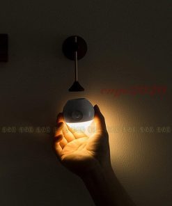 人感センサー ナイトライト マグネット着脱式 暖色 充電式 フットライト センサーライト 丸型 小型 LED  屋内 照明 * フットライト、足元灯