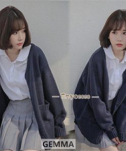 ニットセーター レディース カーディガン スクールセーター Vネック 制服 秋冬 前開き 春 ニットカーディガン 森ガール  女子 通学  高校生 * カーディガン