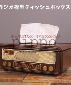 ティッシュケース ラジオ模型 置き物 ティッシュボックス 復旧風 おしゃれ 装飾品 レトロ モデル 雑貨 * ティッシュケース