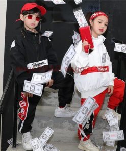 長袖 ヒップホップ 男の子 キッズ 女の子 ジャズダンス 練習着 パンツ ダンス衣装 セットアップ ダンスウェア キッズダンス衣装 トップス HIPHOP * レッスンウエア