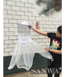 養蜂 防護服 作業服 作業着 通気 フェイスネット付 パーカー フード付き 害虫駆除 虫よけ 防虫 農作業 草刈り　ガーデニング アウトドア 隙間なし日焼け対策 * 蜂防護服