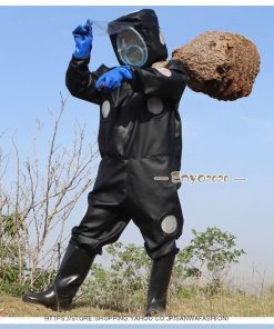 防虫 隙間なし日焼け対策 アウトドア 養蜂 作業服 虫よけ 害虫駆除 草刈り　ガーデニング 作業着 防護服 農作業 * 蜂防護服