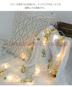 電池式 屋外用 部屋 北欧風 クリスマス Led 室内用 クリスマス ライト イルミネーション ガーランド * クリスマスライト