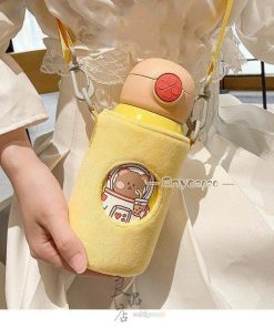 水筒 子供 ストロー カバー付き 保温 保冷 キッズ 魔法瓶 コップ付き 肩ひも付き 通園 通学 550ml 2way 女の子  おしゃれ 男の子 * 子ども用水筒