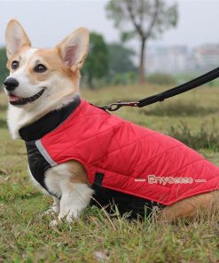 リバーシブル ドッグウェア 犬 服 犬の服 トップス 中綿ダウンコート ノースリーブ 軽量 薄 防寒 暖かい 中型犬 大型犬 小型犬 可愛い * 犬の服