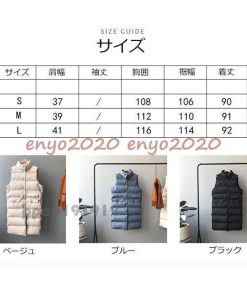 レディース 立ち襟 中綿ベスト 秋冬 トップス 20代30代40代 ダウンベスト 無地 ロング丈ベスト 大きいサイズ 防寒ベスト 寒さ対策 ロングコートノースリーブ * ダウンベスト