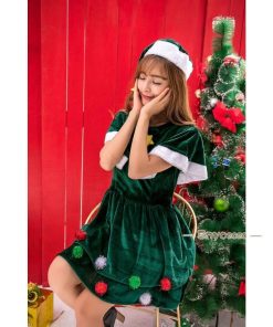 ボレロ サンタクロース 仮装 セットアップ レディース マント パーティードレス クリスマス衣装 可愛い ワンピース コスプレドレス ポンチョ サンタ * キャラクター衣装