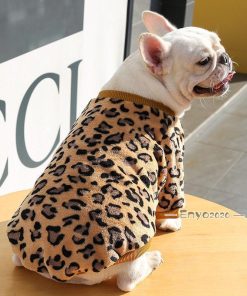 犬の服 秋冬 ドッグウェア 犬服 裏起毛 ヒョウ柄 暖かい 防寒 もこもこ クリスマス 可愛い ペットパジャマ ギフト 犬用品 犬洋服 プレゼント * 犬の服