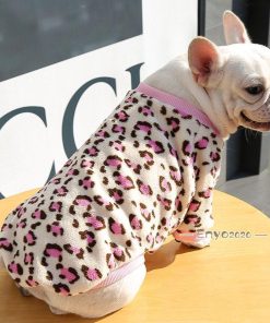 犬の服 秋冬 ドッグウェア 犬服 裏起毛 ヒョウ柄 暖かい 防寒 もこもこ クリスマス 可愛い ペットパジャマ ギフト 犬用品 犬洋服 プレゼント * 犬の服