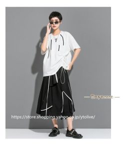 半袖 トップス＆スカート カットソー Tシャツ 個性的 セットアップ ロングスカート レディース ゆったり トップス 綿 * セットアップ