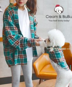 ドッグウェア 服 ペアルック お揃い 犬とお揃いコーデ 犬 春夏シャツ ペット親子お揃い?犬の服 ペットとお揃い 犬/猫とオーナーがペアルック出来る?犬 * 犬の服