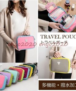 旅行用品 トラベルポーチ 小物整理 撥水加工 洗面用具 バスルームポーチ 旅行グッズ 化粧ポーチ 旅行ポーチ 軽量 * トラベルポーチ