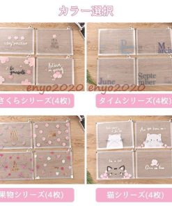 猫 事務用品 ジッパー 桜 4枚 ファイル入れ ジッパー式ファイルフォルダー 書類ケース オフィス用品  ファイルケース * クリアファイル