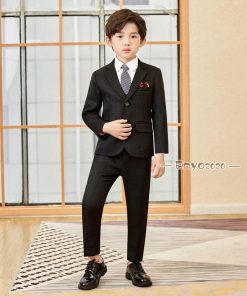 小学校 卒業式 子供服 入学式 スーツ 男の子 キッズ ワイシャツ ネクタイ ブレザー ベスト ズボン フォーマル スーツ おしゃれ 長袖 縦ストライプ 男の子 * スーツ、ブレザー