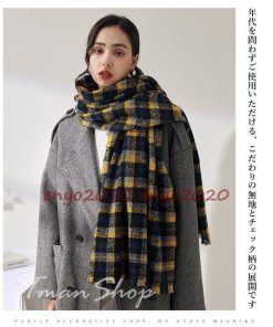 マフラー 大判ストール レディース ショール スカーフ ひざ掛け 肩掛け ネックウォーマー カシミヤタッチ 厚手 あったか 暖かい 防寒 ふわふわ コーデ ギフト * マフラー