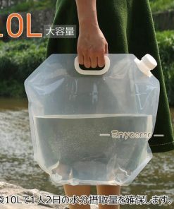 10L 収納便利 ウォータータンク 給水袋 給水タンク 貯水 防災グッズ 大容量 携帯用 災害 非常用 折りたたみ式 2個セット * 非常用給水袋、タンク