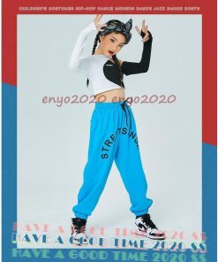 キッズ ダンス衣装 へそ出し 練習服 ヒップホップ トップス パンツ へそ出し ダンス衣装 子供 HIPHOP ジャズダンス 応援団 発表会 単品販売 体育祭 演出服 * レッスンウエア