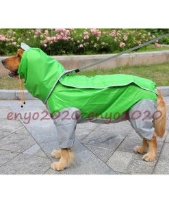 犬用レインコート 犬用 防水 レインコート 雨天対策 中型犬 大型犬 フード付き 梅雨 散歩 雨具 撥水 お洒落 ポンチョ カッパ ペット服 * レイングッズ