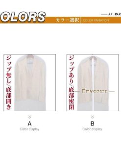 10点セット 衣装カバー 洋服カバー   ホコリ防止 衣類収納 取り付け簡単 衣類カバー ウエアカバー 収納カバー 防湿 汚れ防止 型崩れ防止 防虫 * 衣類カバー