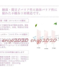 マスク 60枚 小さめ 不織布  カラー おしゃれ 子供用  安い立体 3d 三層構造 ピンク 使い捨て 花粉対策 PM2.5 風邪 新作 飛沫 * マスク