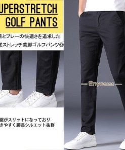 ストレッチ プレゼント 伸縮性良い 紳士 ゴルフパンツ カジュアル パンツ 男性用 メンズ ゴルフウェア ロング ズボン 通気性 * パンツ