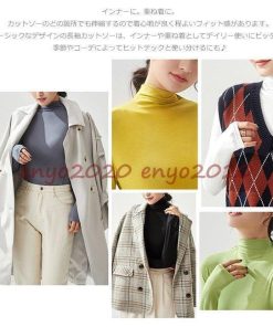 [2点目半額 ]長袖 Tシャツ カットソー レディース インナー トップス 無地 ロンT ロング スーツ タンクトップ 長袖カットソー ナチュラル シンプル * 長袖