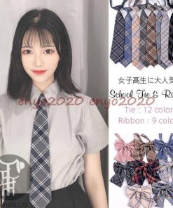 ワンタッチ 女子高生 ネクタイ チェック柄 かわいい リボン レディース 制服リボン スクールタイ 代引不可 蝶ネクタイ スクールリボン * リボン、ネクタイ