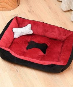 ペットベッド  ベッド 犬 猫 犬ベッド 骨付き 犬用品 ペット用ベッド ペット 春 秋 冬 猫ベッド 寝具 柔らかい ふわふわ クッション 防寒 あったか * ベッド、クッション