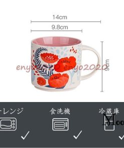 マグカップ 北欧 おしゃれ コーヒーカップ 大きい 陶器 ハンドメイド 朝食カップ ティーカップ 大容量 コップ カフェマグ キッチン雑貨 450ml 食器 磁器 洋食器 * マグカップ