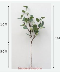 デコ素材 造花 人工観葉植物 葉 アレンジ 同色3本セット リース ユーカリの葉 ブーケ 本物そっくり ユーカリ フェイクグリーン * 花束、アレンジメント