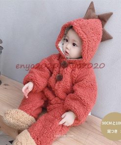 ベビー服 クリスマス 足つき 中綿 新生児 防寒 ボディスーツ 外出着 カバーオール 冬 赤ちゃん服 ロンパース 着ぐるみ おしゃれ * ロンパース、カバーオール