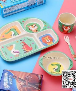 仕切り皿　お子様ランチプレート ベビー食器 フォーク  子供 離乳食　ランチ皿　キッズプレート 幼稚園 赤ちゃん スプーン 保育園  食器セット * お子様プレート、皿