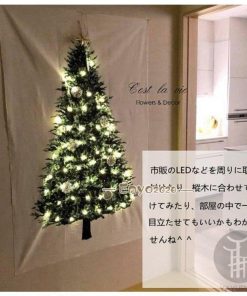 飾る 選べる12種類 場所を取らない クリスマス2021 タペストリー 大判150×100cm 大 飾り付け  1枚 壁掛け クリスマスツリー * コニファー、針葉樹