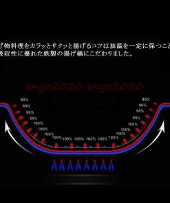 24cm 家庭用 木製取っ手 フタ付き IH対応 揚げ物用 鍋 塗装なし 揚げ鍋 深型 鉄鍋 天ぷら鍋 鉄製 * 料理別鍋