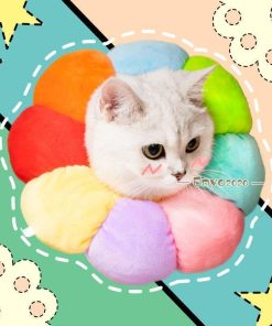 エリザベスカラー ソフトタイプ 猫用 猫用品 猫グッズ 犬用 犬用品 犬グッズ ペット用品 エリザベス ドーナツ クッション かわいい間 花 布製 * エリザベスカラー