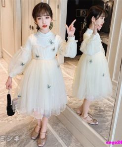 子供ドレス ピアノ 発表会 結婚式 ドレス 子供 子供服 女の子 長袖ワンピース お姫様 ドレスワンピース 二次会 フォーマル 演奏会 新品 誕生日 七五三 入学式 * ドレス