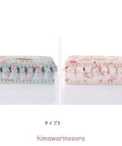 ティッシュケース ボックス 雑貨のワイルドフラワー おしゃれ 箱 レース  ティッシュカバー 刺繍 * ティッシュケース